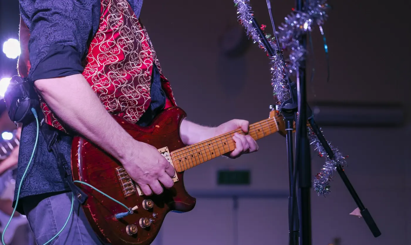 Guitar students performing in Palmerston North